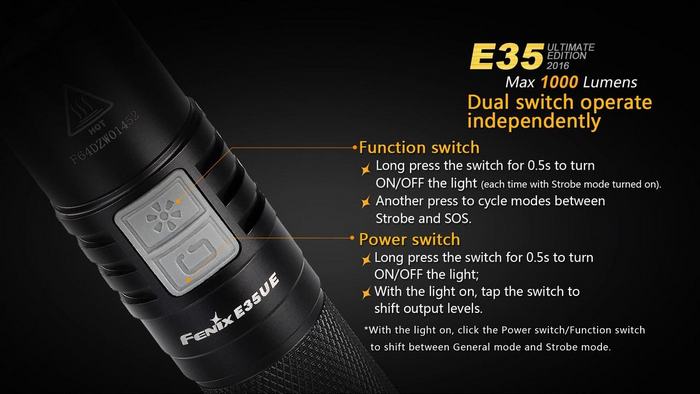 Fenix E35UE LED Flashlight f