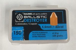 BALLISTIC AIR GUNS PELLETS DESTROYER 5.5mm