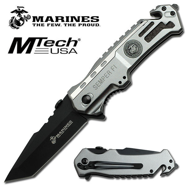 U.S. MARINES by MTECH M-A1002TP SPRING ASSISTED KNIFE