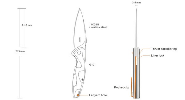 Ruike Knives P105-K Fang 3