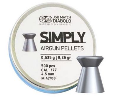 JSB Simply Heavy Weight Pellets .177/4.5 mm - 500 Pieces 