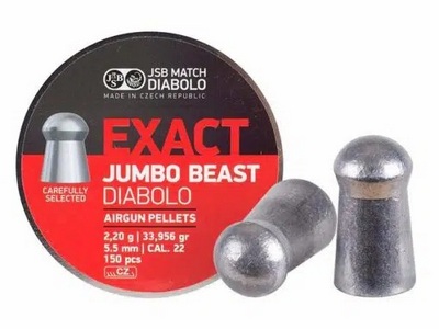JSB EXACT JUMBO BEAST PELLETS 5.5MM - 150 Pieces 