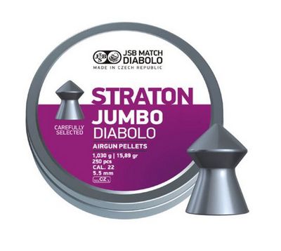 JSB MATCH DIABOLO STRATON JUMBO PELLETS 5.5MM - 250 Pieces 
