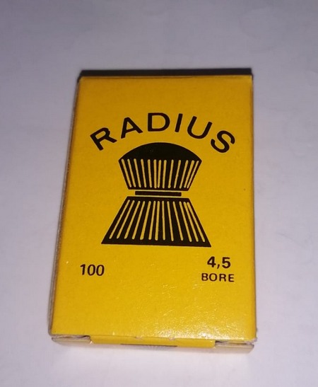 Radius Pellets 4.5mm 100's